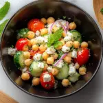 Cottage Cheese and Chickpeas Salad