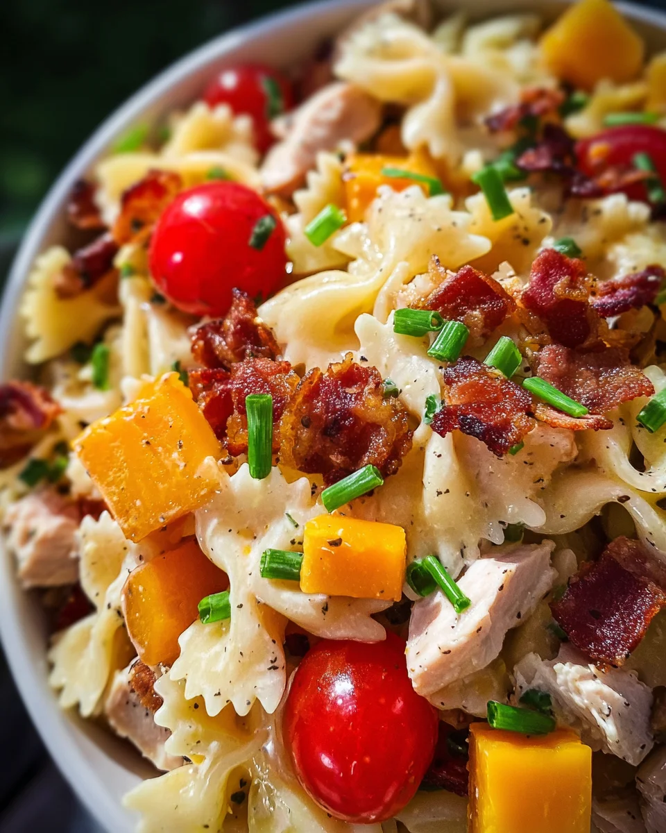 Crack Chicken Pasta Salad