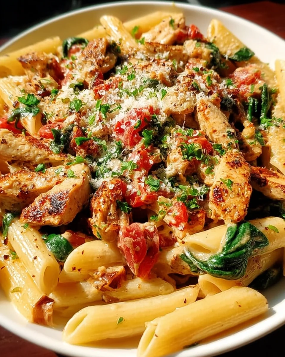 Creamy Chicken Pasta with Bacon 19 Creamy