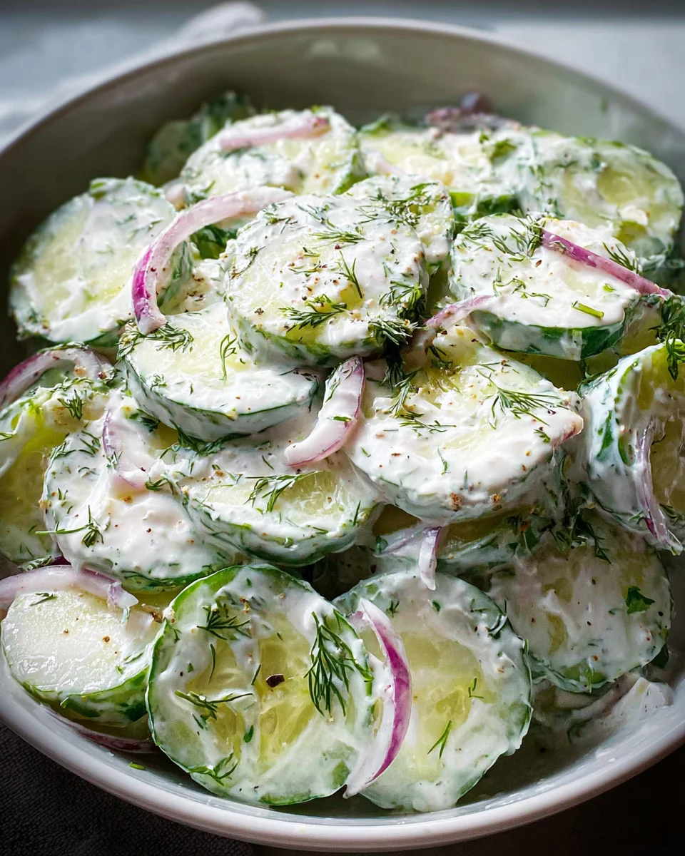 Creamy Cucumber Salad