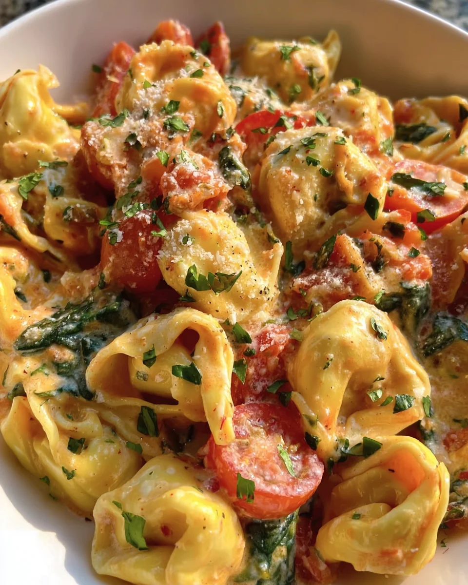 Creamy Tortellini with Tomatoes 18 Creamy Tortellini with Tomatoes