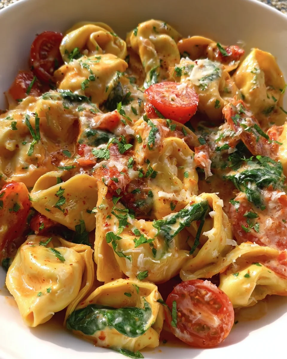 Creamy Tortellini with Tomatoes 19 Creamy