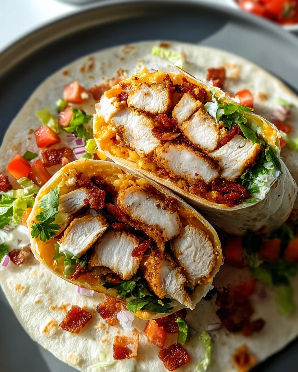 Crispy Chicken Bacon Ranch Wrap 23 Crispy Chicken Bacon Ranch Wrap