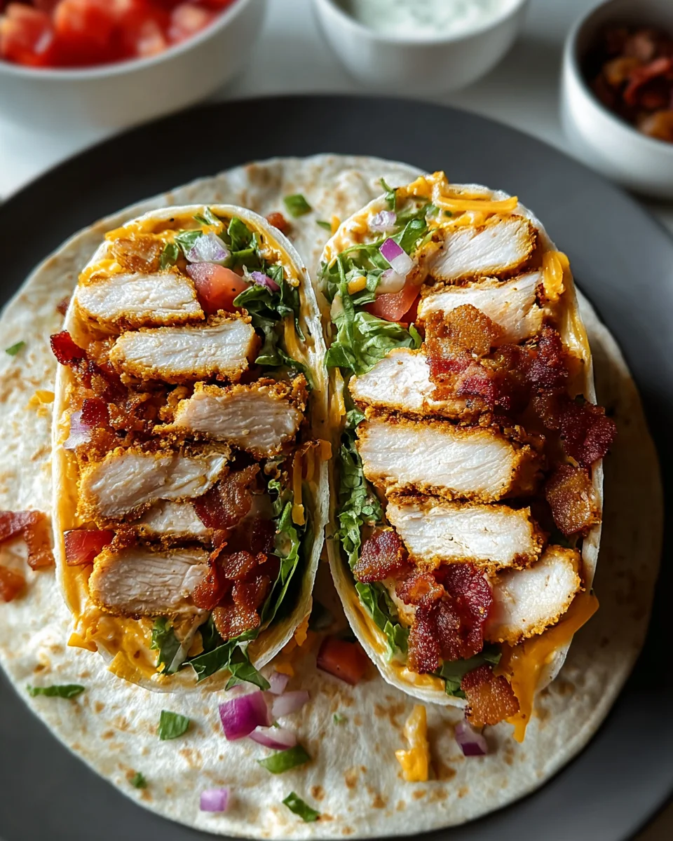 Crispy Chicken Bacon Ranch Wrap 25 Crispy