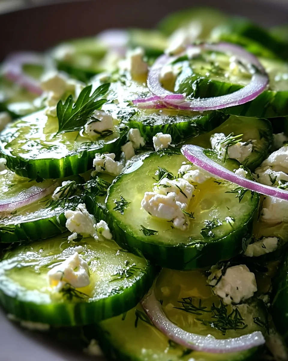 Cucumber Feta Salad 17 Cucumber Feta Salad