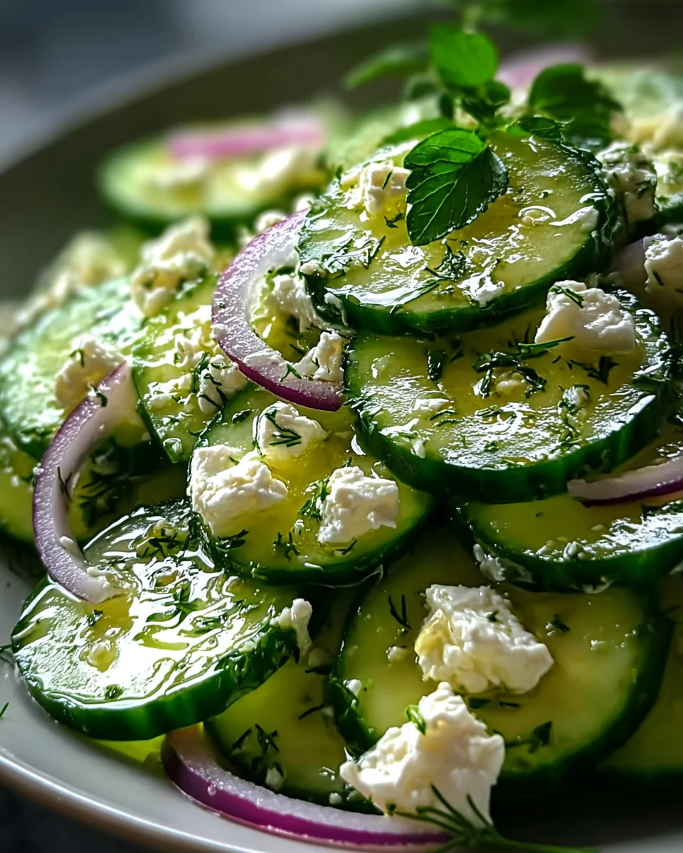 Cucumber Feta Salad 18 Cucumber