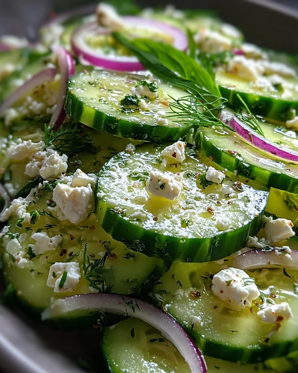 Cucumber Feta Salad 19 Cucumber