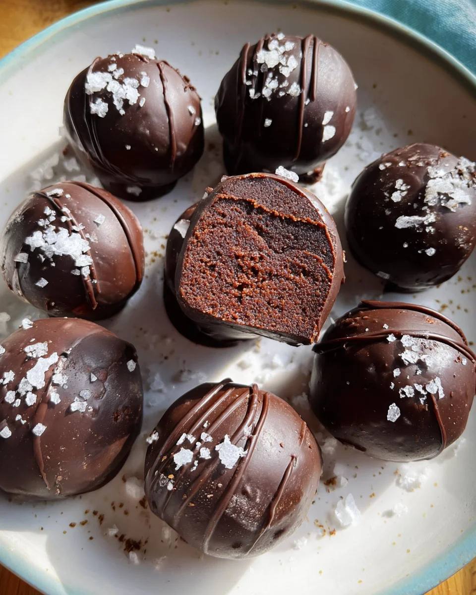 Dark Chocolate Protein Balls (No Bake, Low Carb) 22 Dark