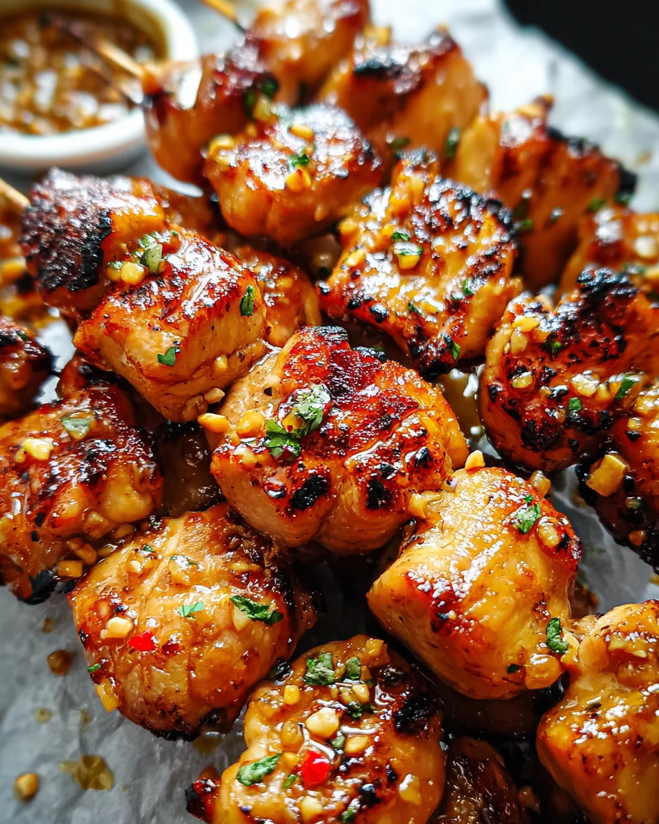 Easy Grilled Asian Chicken Skewers with Honey Garlic Sauce 19 Easy Grilled Asian Chicken Skewers with Honey Garlic Sauce