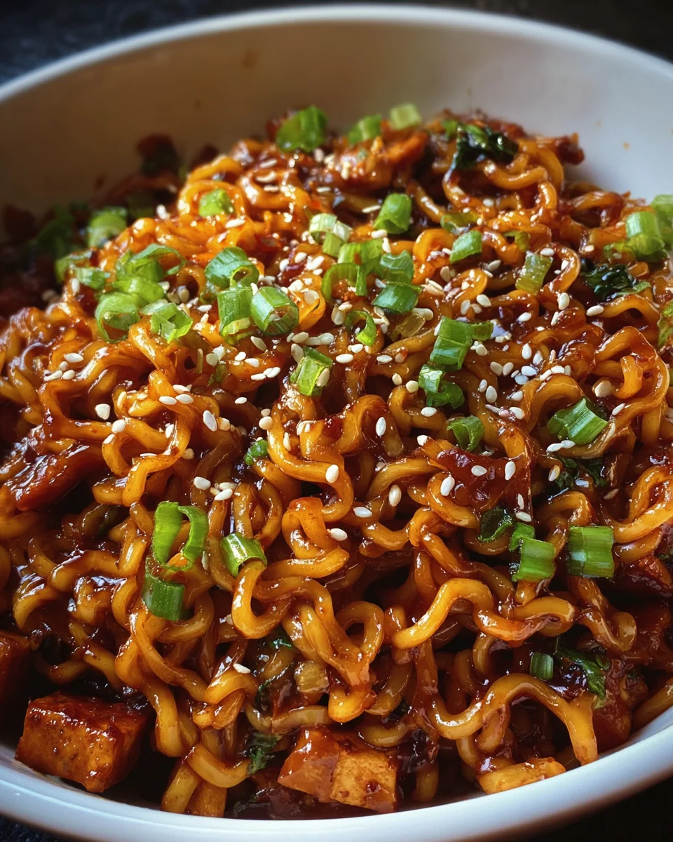 Easy Saucy Ramen Noodles