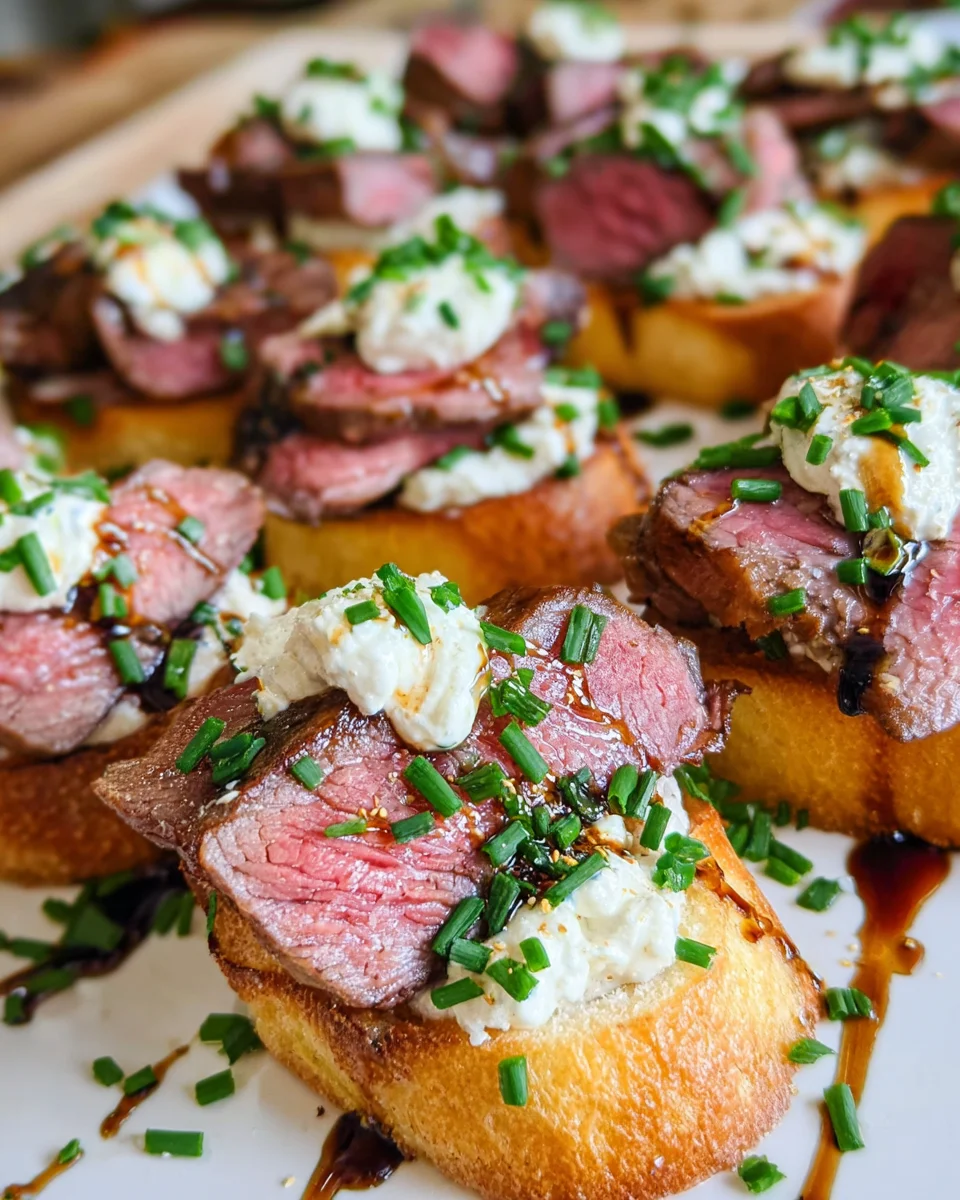 Easy Steak Crostini (with Horseradish Sauce) 18 Easy Steak Crostini (with Horseradish Sauce)