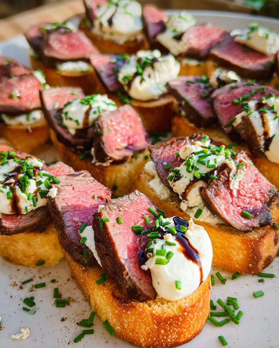 Easy Steak Crostini (with Horseradish Sauce) 20 Easy