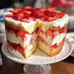 Easy Strawberry Trifle with Pound Cake
