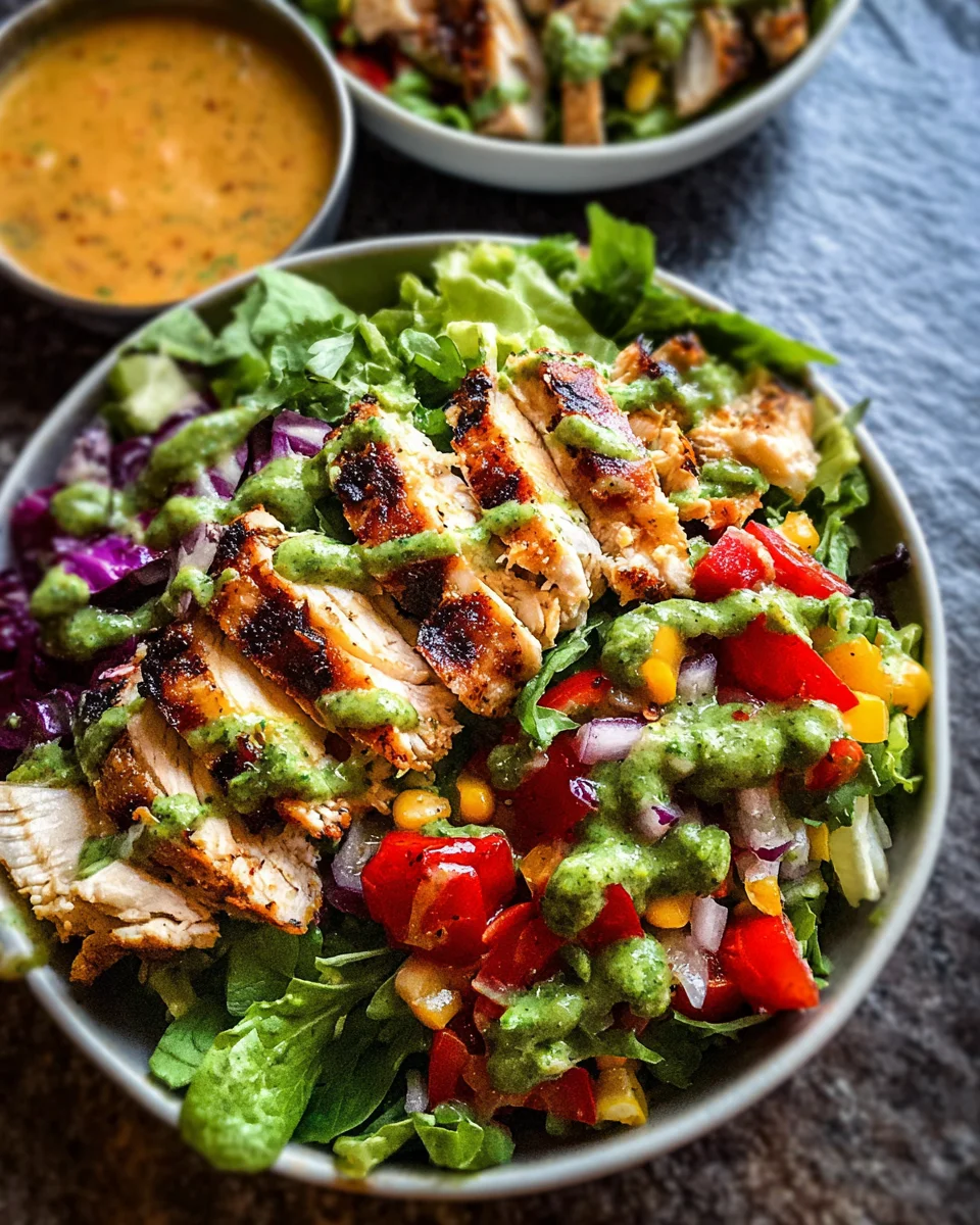 Fiesta Ranch Salad with Salsa Verde Chicken 14 Fiesta
