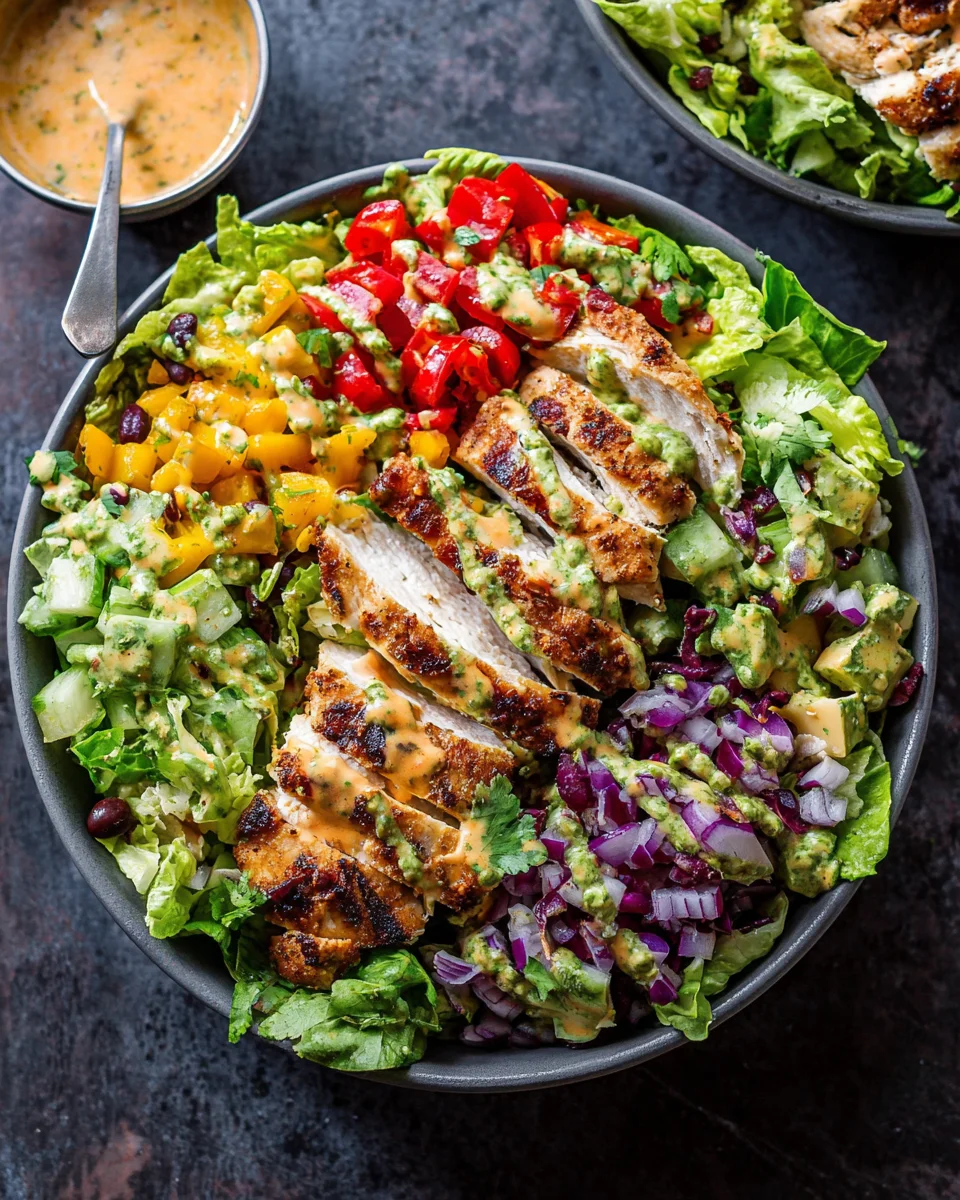 Fiesta Ranch Salad with Salsa Verde Chicken 15 Fiesta