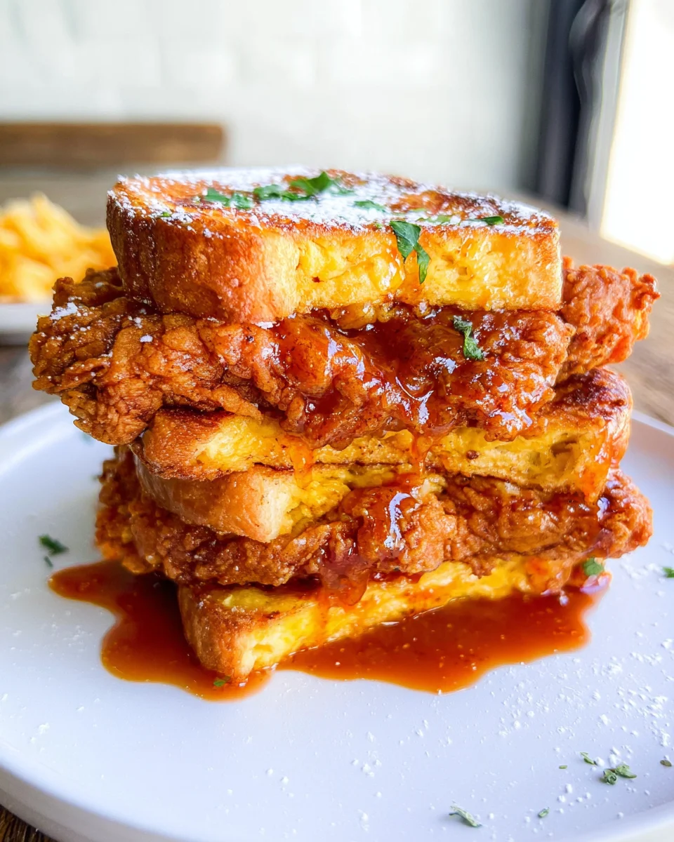 French Toast Fried Chicken Sandwich