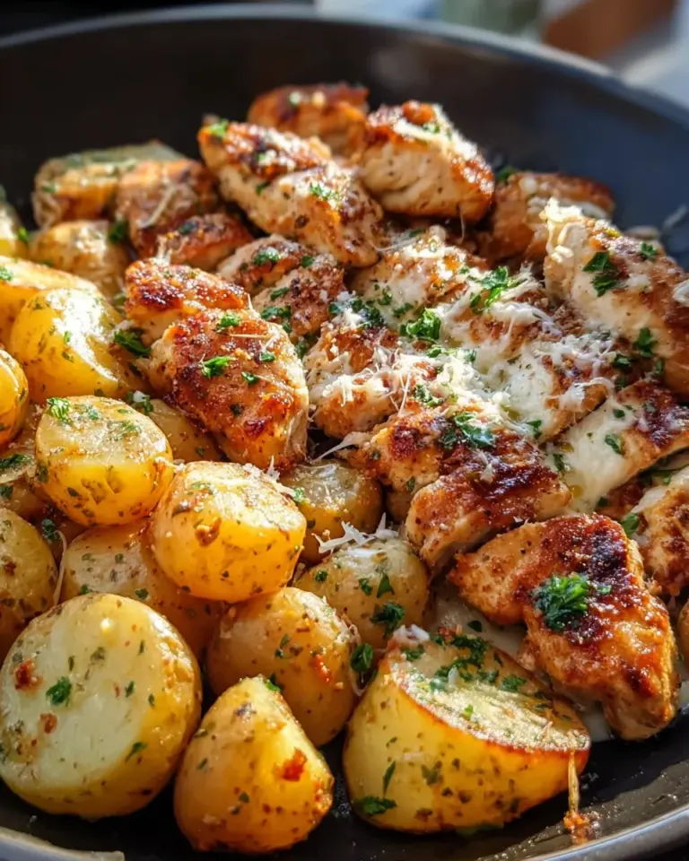 Garlic Parmesan Chicken and Potatoes (One-Pan Dinner)