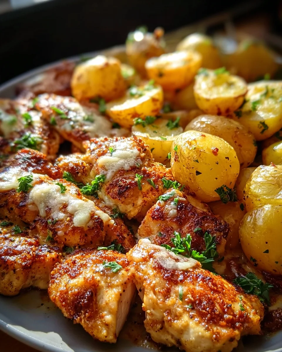 Garlic Parmesan Chicken and Potatoes (One-Pan Dinner) 24 Garlic