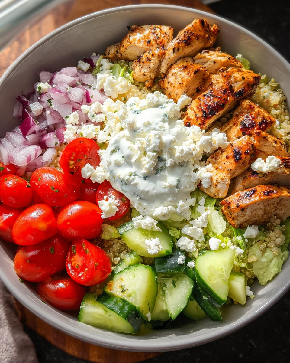 Greek Chicken Bowls