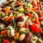 High-Protein Dense Bean Salad with Chicken