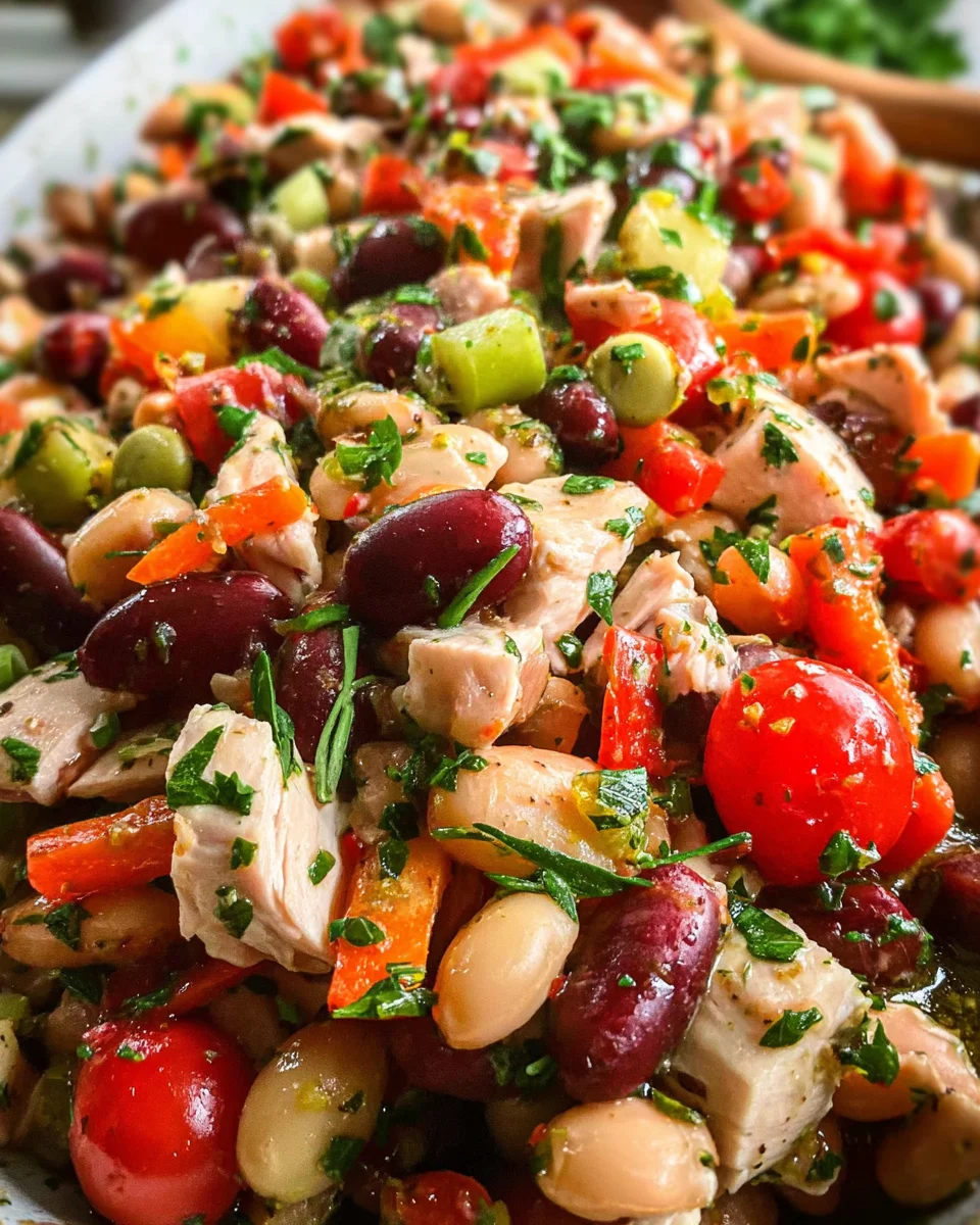 High-Protein Dense Bean Salad with Chicken 20 High-Protein Dense Bean Salad with Chicken