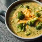 High Protein Broccoli Cheddar Soup