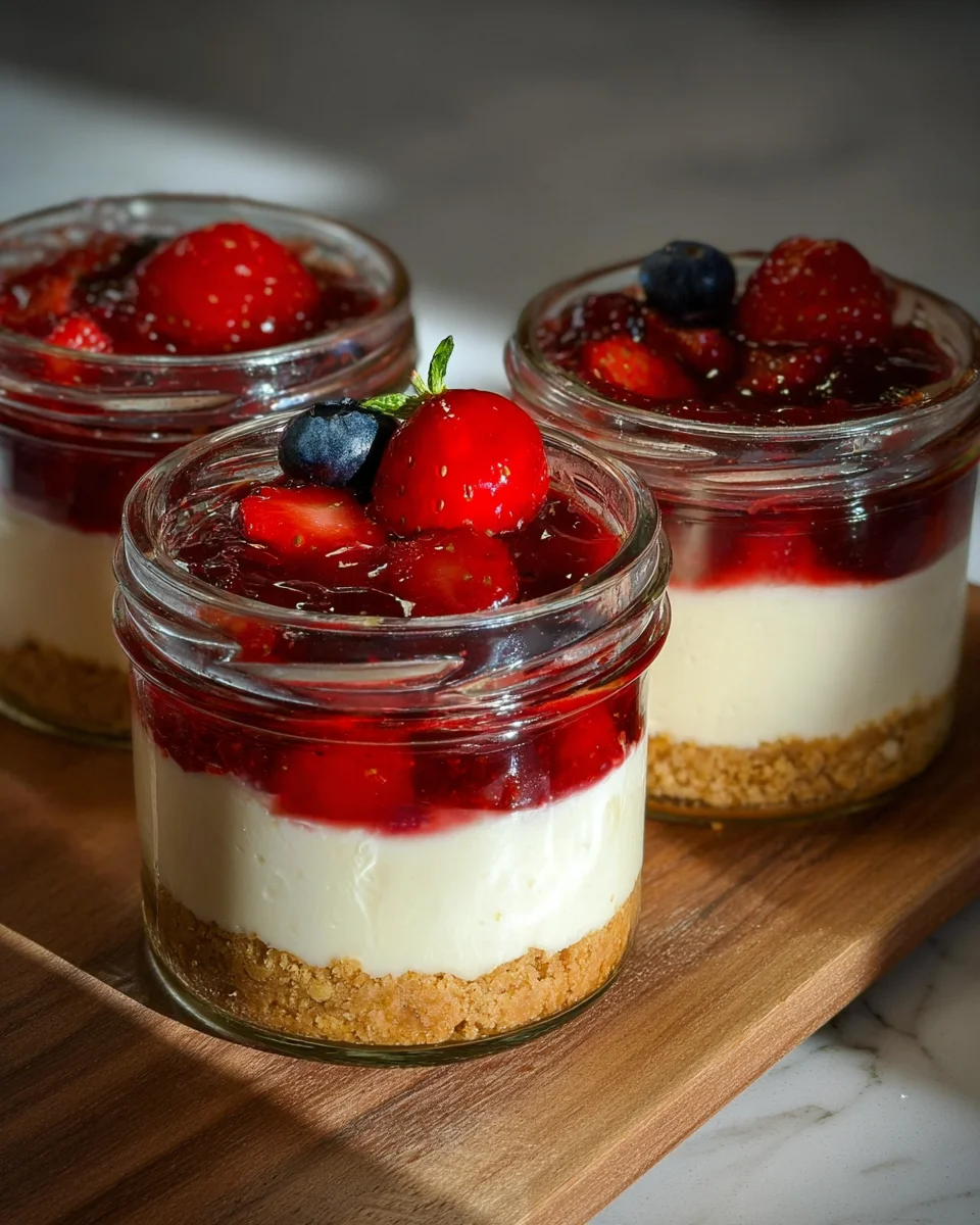 High Protein Cheesecake Jars
