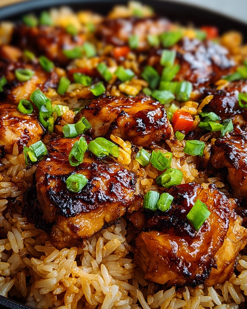 Honey BBQ Chicken Rice