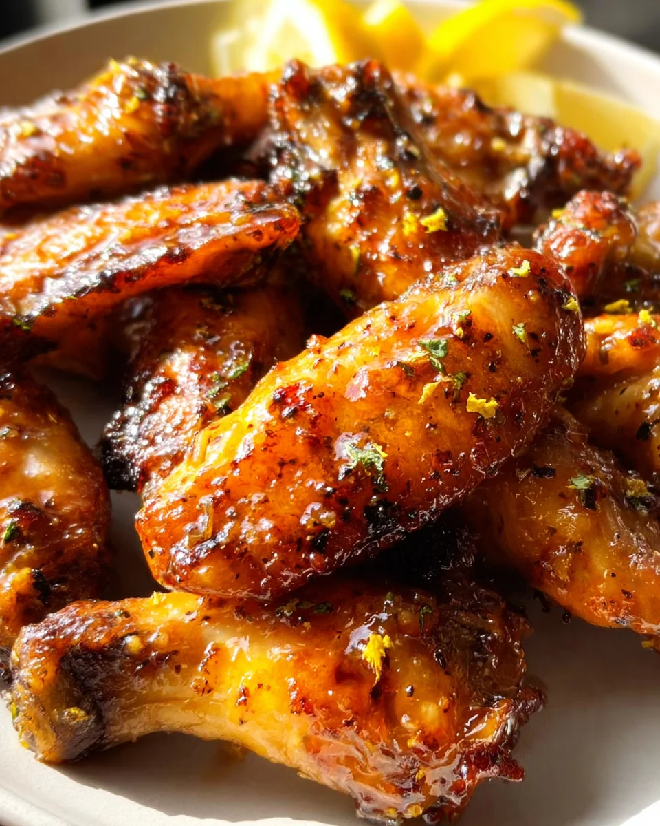 Honey Lemon Pepper Wings 26 Honey