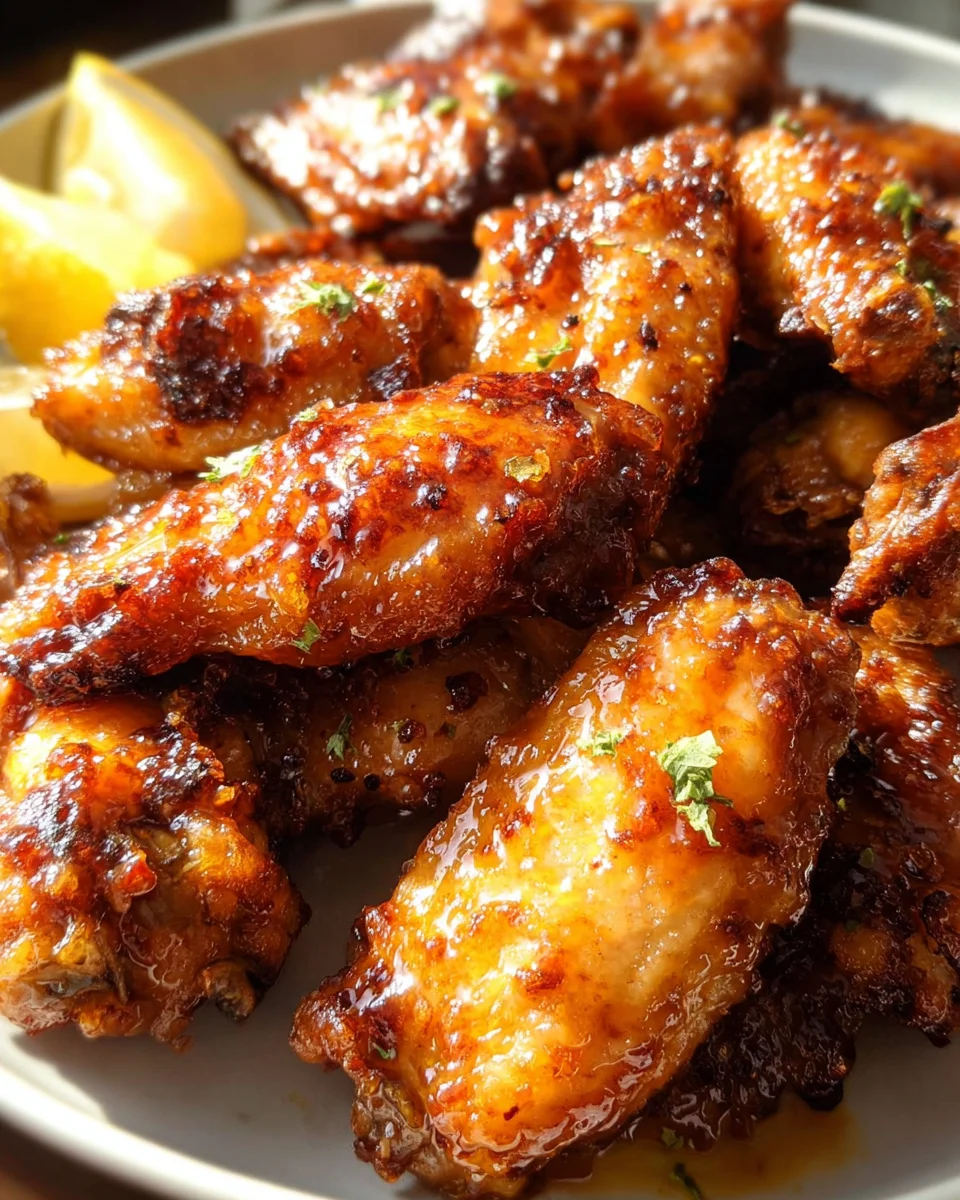 Honey Lemon Pepper Wings 27 Honey