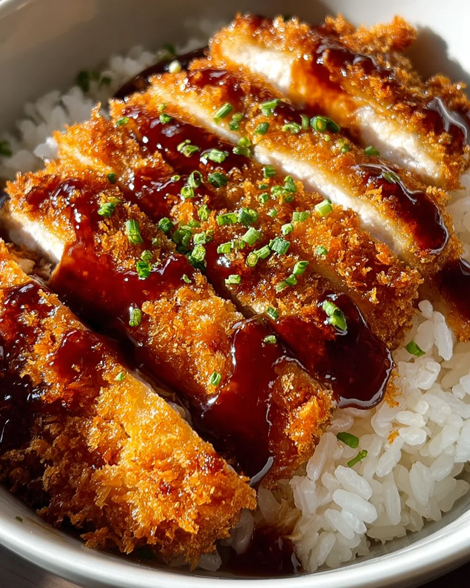 Japanese Katsu Bowls with Tonkatsu Sauce