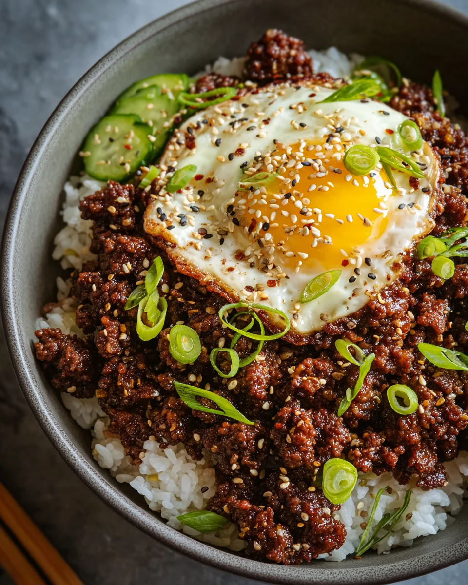 Korean Ground Beef Bowl (25-Minutes) 17 Korean Ground Beef Bowl (25-Minutes)