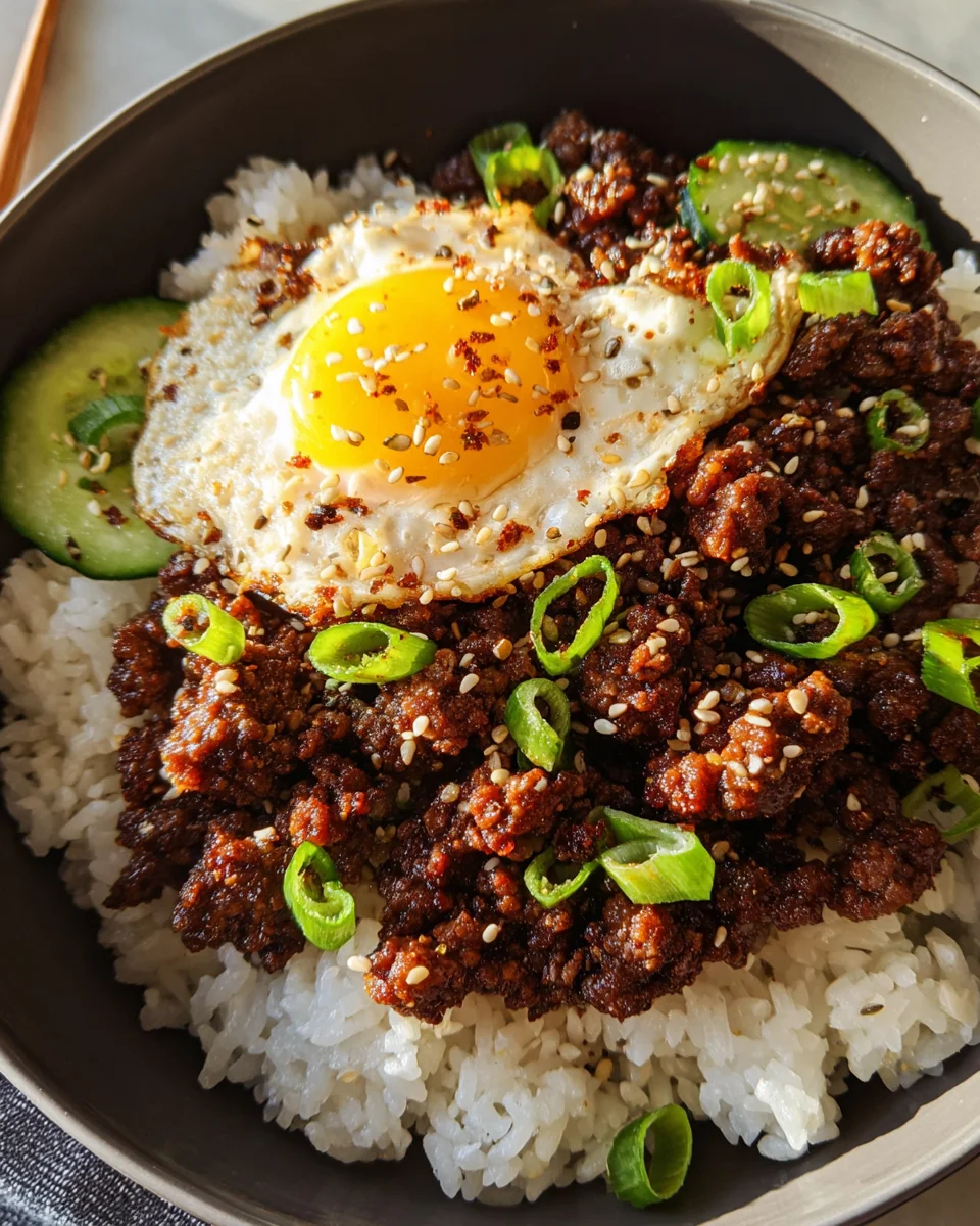 Korean Ground Beef Bowl (25-Minutes) 18 Korean