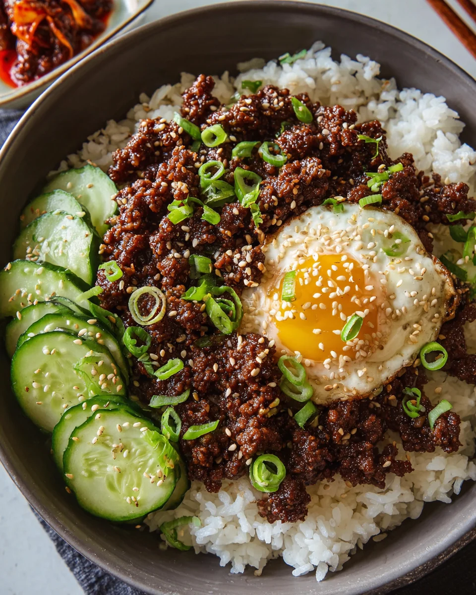 Korean Ground Beef Bowl (25-Minutes) 19 Korean