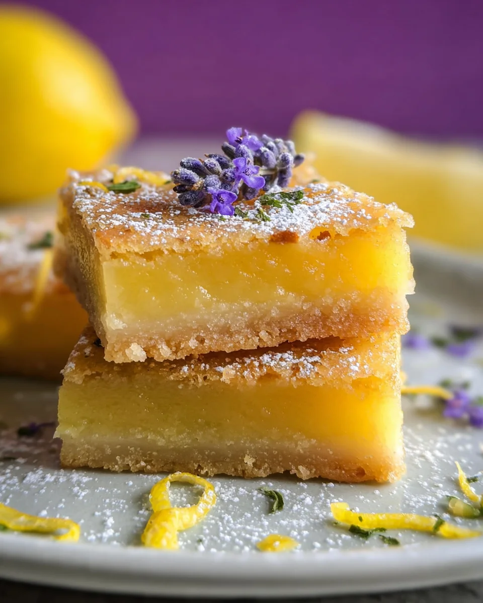 Lavender Lemon Bars 23 Lavender Lemon Bars