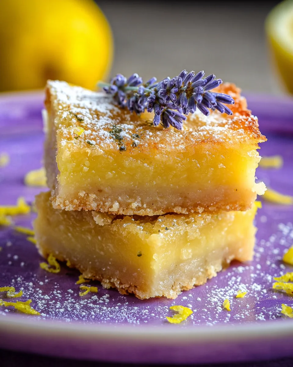 Lavender Lemon Bars 24 Lavender