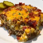 Low-Carb Bacon Cheeseburger Casserole