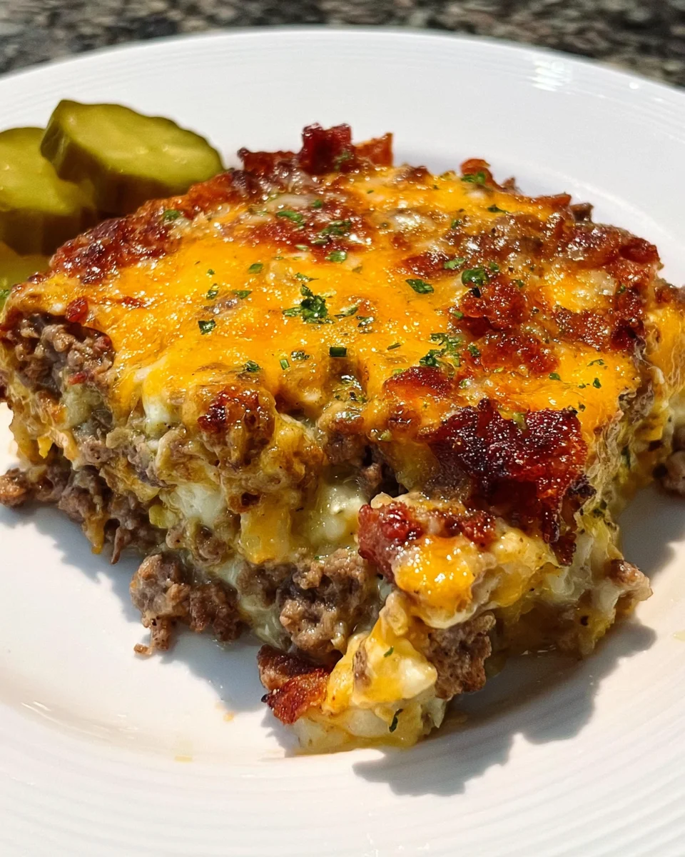 Low-Carb Bacon Cheeseburger Casserole 23 Low-Carb Bacon Cheeseburger Casserole