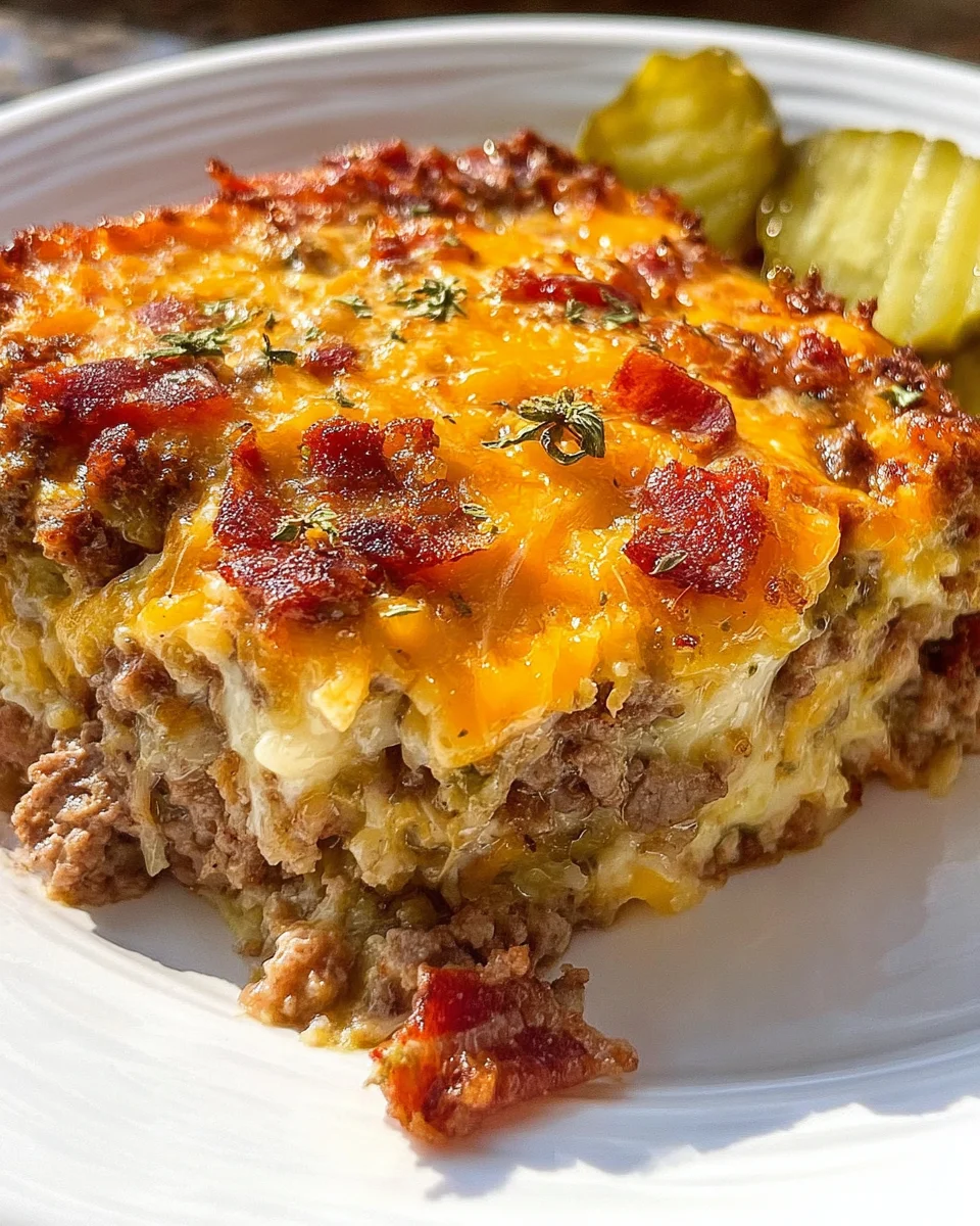 Low-Carb Bacon Cheeseburger Casserole 25 Low-Carb