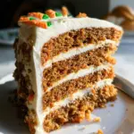 MOIST Vegan Carrot Cake Recipe with Cream Cheese Frosting