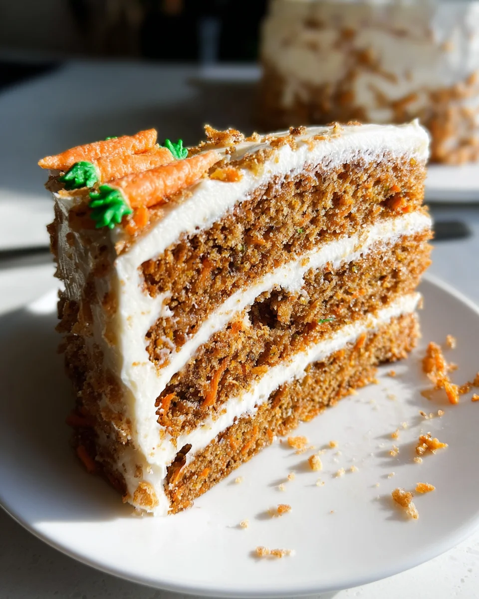 MOIST Vegan Carrot Cake Recipe with Cream Cheese Frosting 21 MOIST