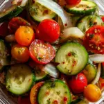 Marinated Cucumbers, Onions, and Tomatoes