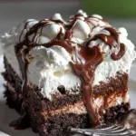 Marshmallow Chocolate Poke Cake