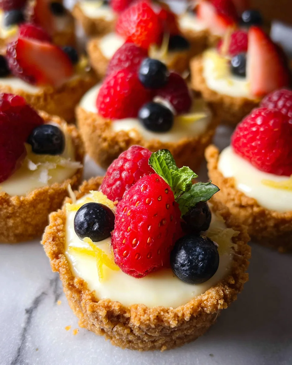Mini Lemon Cheesecake Tarts 20 Mini