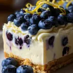 No-Bake Lemon dazzling Blueberry cream Cake