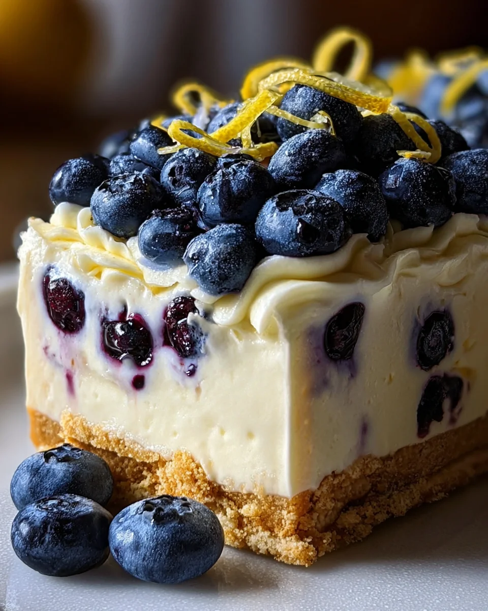 No-Bake Lemon dazzling Blueberry cream Cake 17 No-Bake Lemon dazzling Blueberry cream Cake