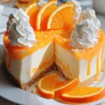 No-Bake Orange Creamsicle Cheesecake