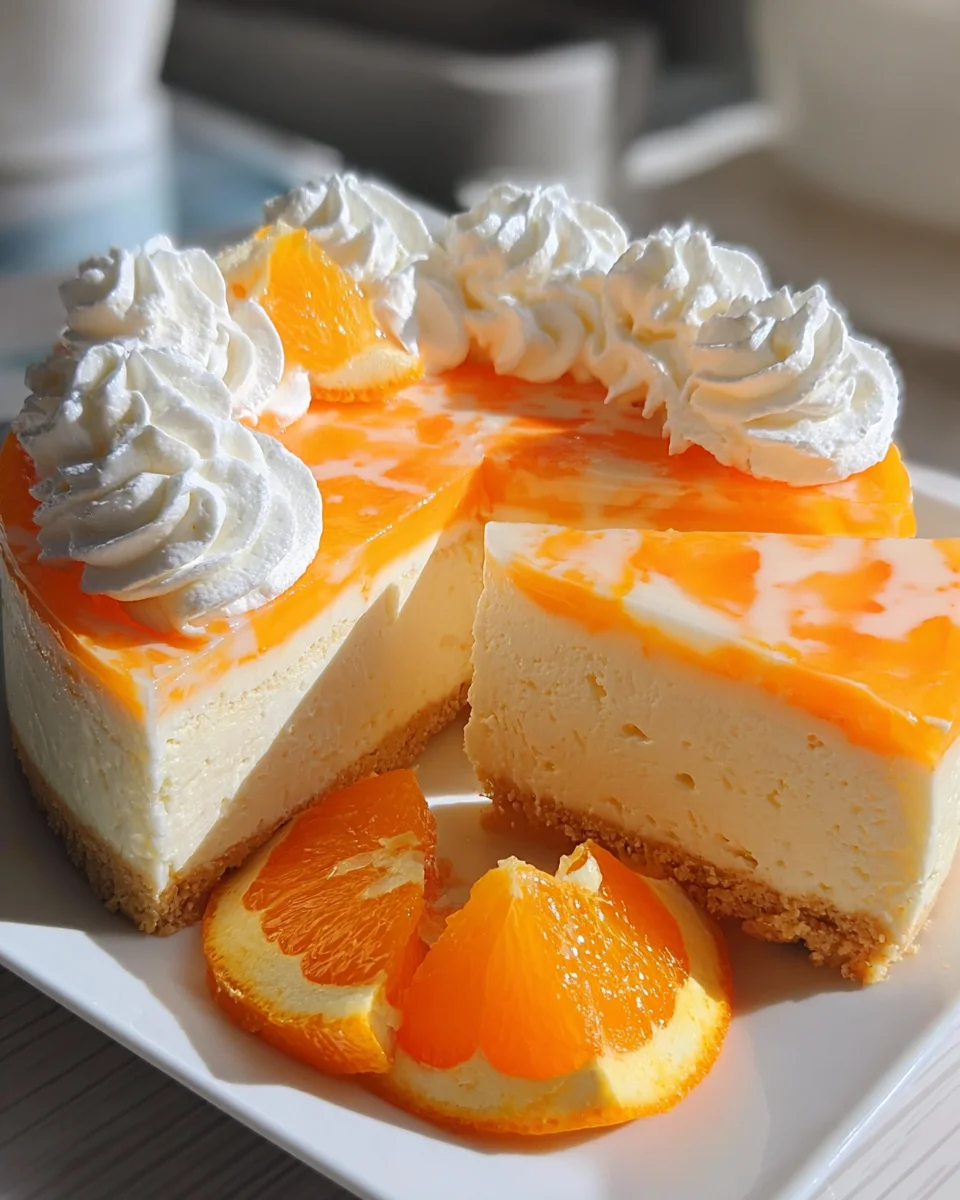No-Bake Orange Creamsicle Cheesecake 21 No-Bake