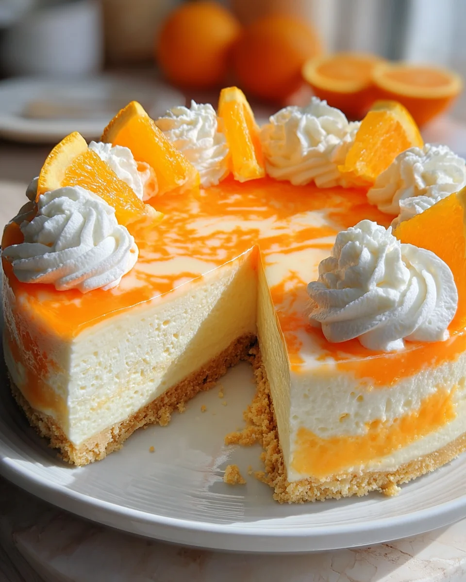 No-Bake Orange Creamsicle Cheesecake 22 No-Bake