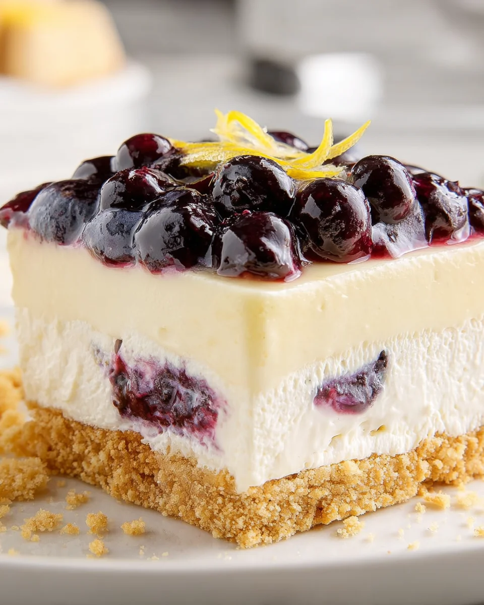No Bake Lemon Blueberry Dessert 19 No Bake Lemon Blueberry Dessert